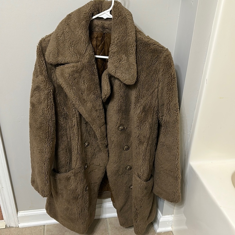 Women’s Brown Faux Fur Coat